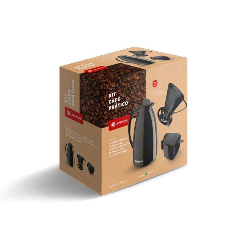 Garrafa Térmica Kit Cafe Pratico - Rosa
