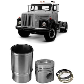 Kit Motor Camisa Pistão Anel Motor Ds11 Scania L111 81 A 89