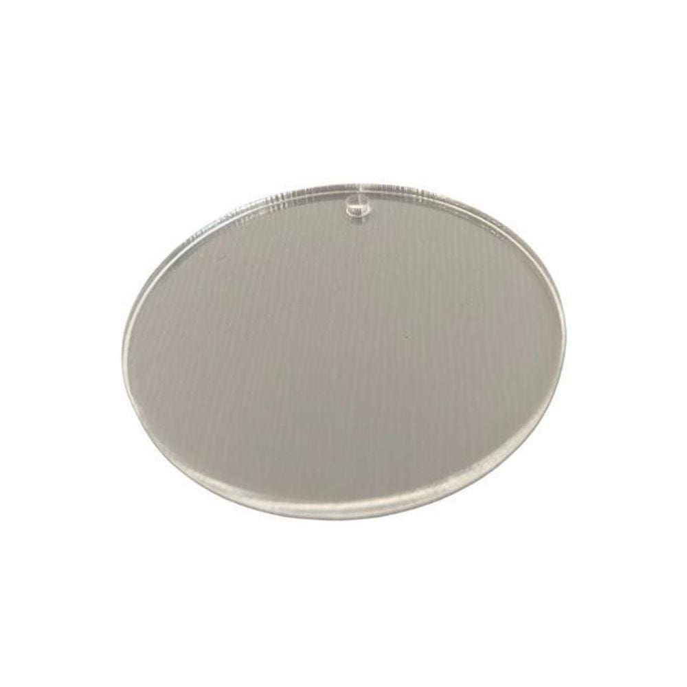 Base 5Cm Com Furo Redonda Acrílico Chaveiro Medalha 50Peças