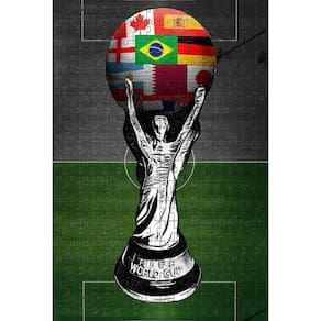 Kit 3 Quebra-Cabeças Cognitivos Copa Do Mundo 40 Peças