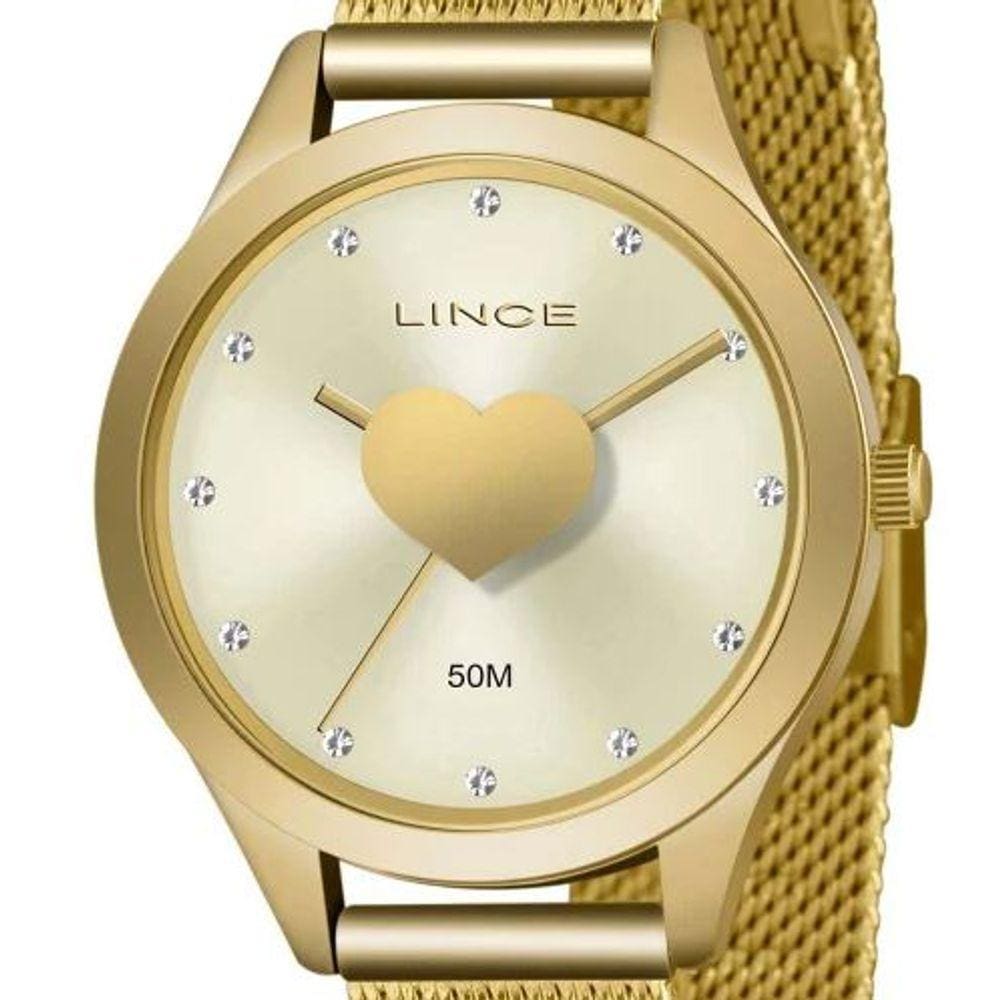 Relógio Lince Feminino Dourado Lrg4719l C1kx