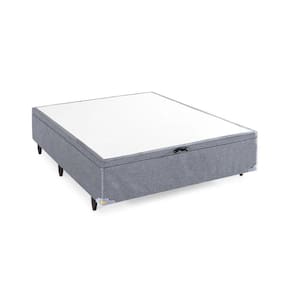 Base Box Baú Casal 138x188x35cm Merida Cinza