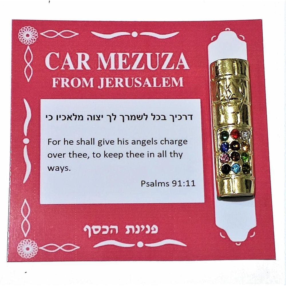 Mezuzá Judaico Para Carro + Pergaminho