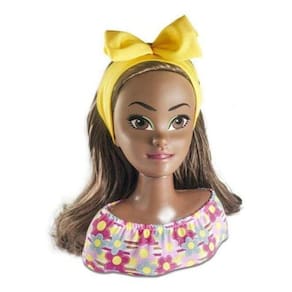 Brinquedo Infantil Boneca Cinty Styling Head Negra Milk