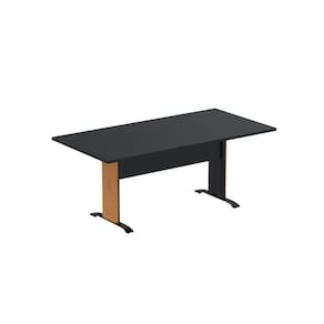 Mesa de Reunião 180x90cm Mr1800at Preto/Laranja picasso