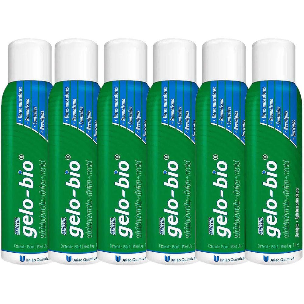 Kit 6 Gelo-bio Aerossol 150ml
