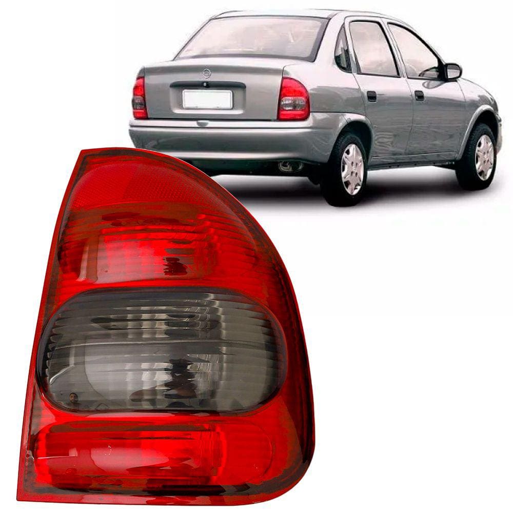 Lanterna Traseira Corsa Sedan Classic 2000 A 2010 Fumê