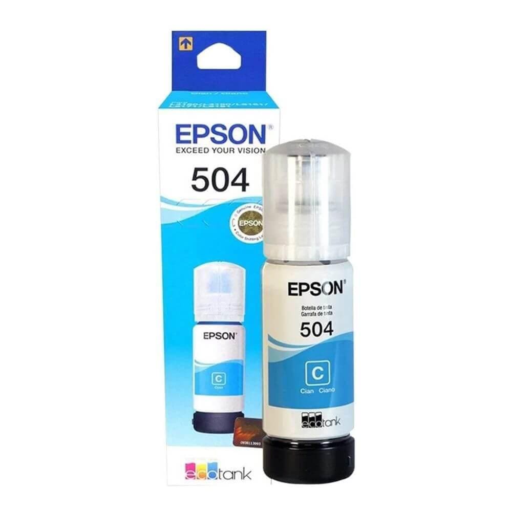 Refil de Tinta Epson T504220 Ciano para L6161 L6191