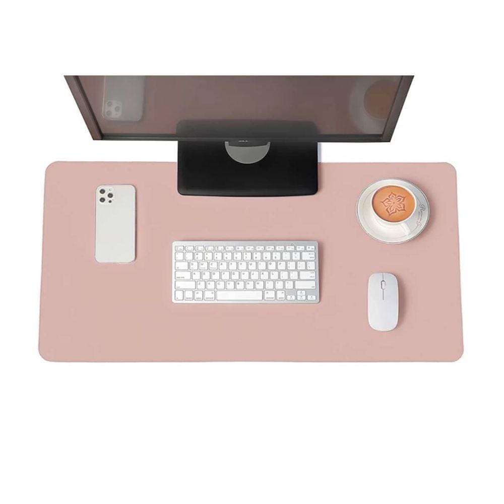 Kit 2 Mouse Pad 70X30Cm Grande Tapete De Mesa Slim Rosa