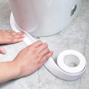 Fita Selante Branca PVC À Prova D`Água 2cm x 3m