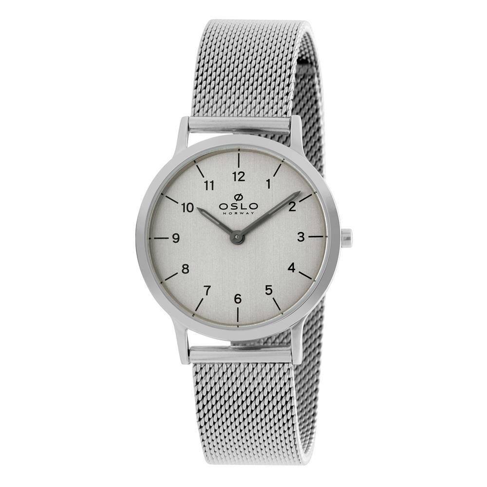 Relógio Oslo Feminino Ref: Ofbsss9t0003 G2sx Slim Prateado