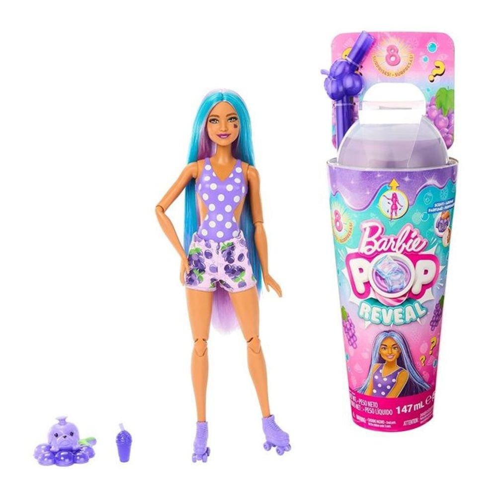 Boneca Barbie Pop Reveal Frutas 8 Surpresas - Mattel HNW40