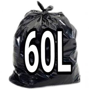 Saco De Lixo 60 Litros Preto 100un Resistente