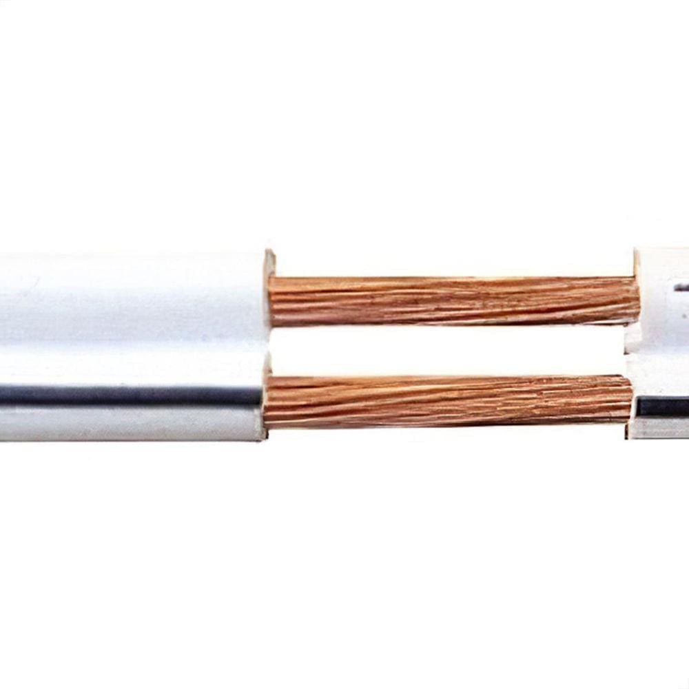 Cabo Polarizado Externo 2X1.50 - Branco 10 Metros