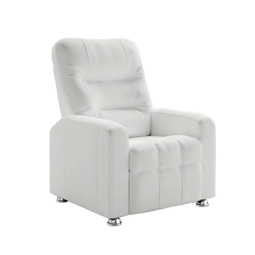 Poltrona do Papai Reclinável Maldivas Corano Branco Star Confort