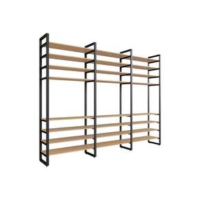 guarda-roupa closet modulado industrial philly cedro 294 cm