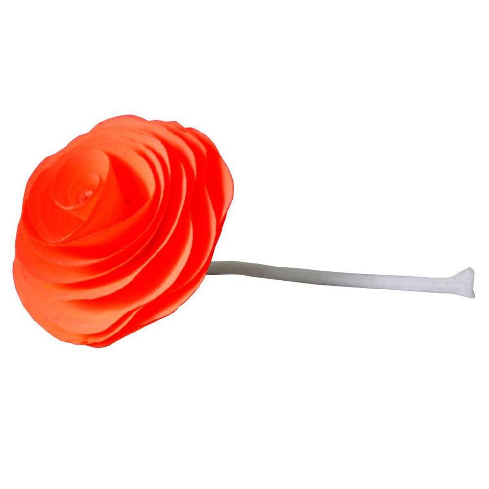 Flor Com Cordão Para Difusor De Ambiente Vermelha