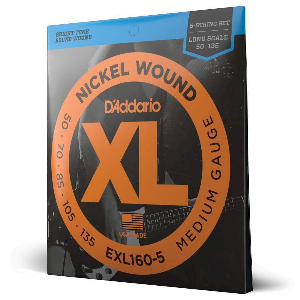Encordoamento Baixo 5C .050 D`Addario Nickel Wound Exl160-5