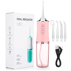 Irrigador Oral Portátil USB Recarregável 4 Bicos