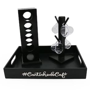 Kit 4 Xicaras Acrílico Cristal Porta Capsulas Dolce Gusto