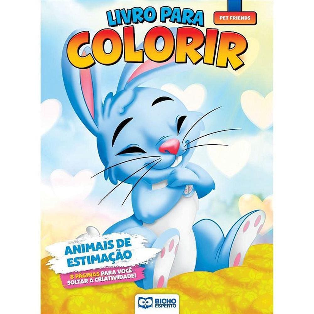 Livrinho para Colorir Azul Babão