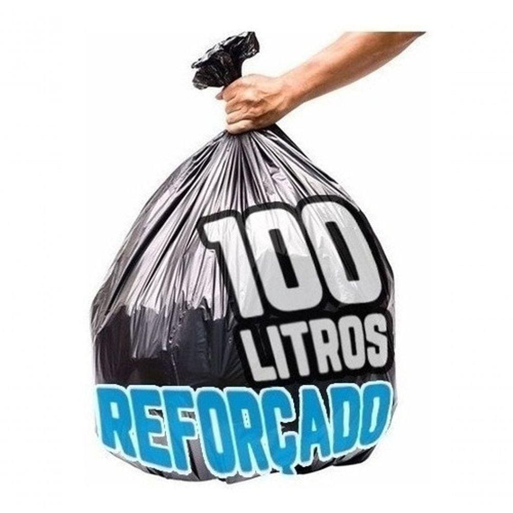 Saco De Lixo 100lts Boca Larga Super Reforçado Com 5 Kg