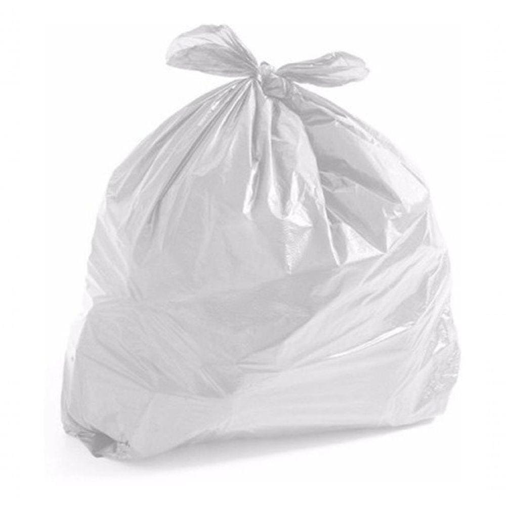 Saco De Lixo 60 Litros Colorido Branco Comum 100 Unidades