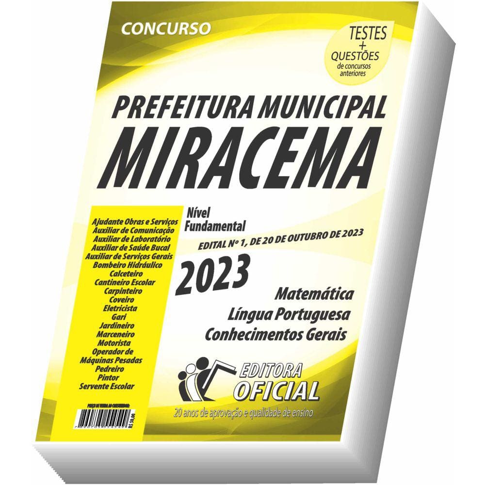 Apostila Prefeitura de Miracema - RJ - Nível Fundamental