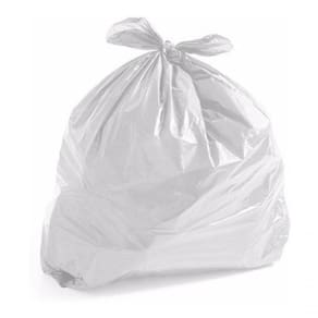 Saco De Lixo 40 Litros Branco Comum Com 100un