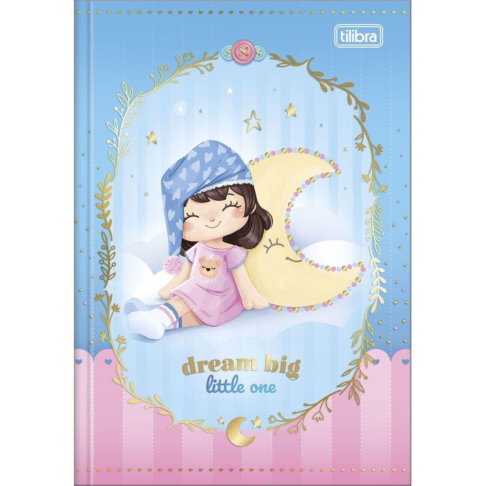 Caderno Escolar Brochura Costurado Pequeno 1/4 La Liz 80 Folhas Tilibra