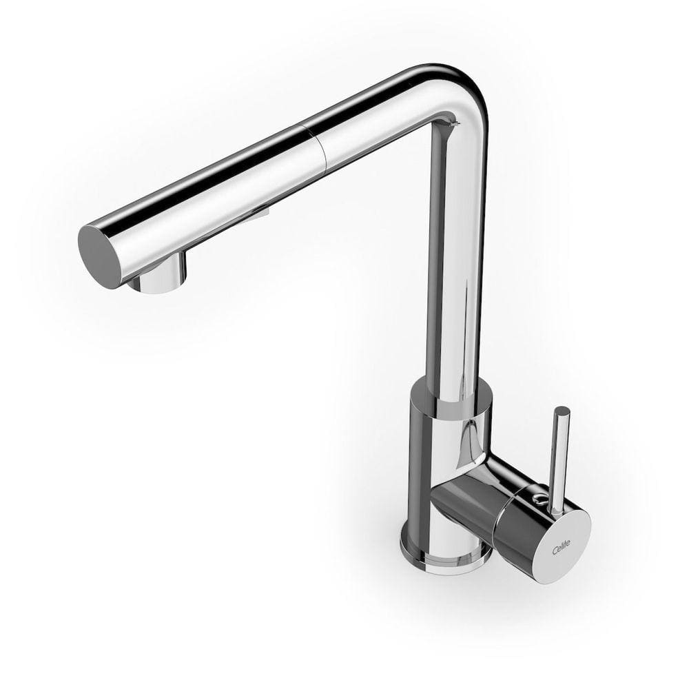 Monocomando para Cozinha de Mesa Bica Extraível "l" com 2 Funções Prática Celite Cromado