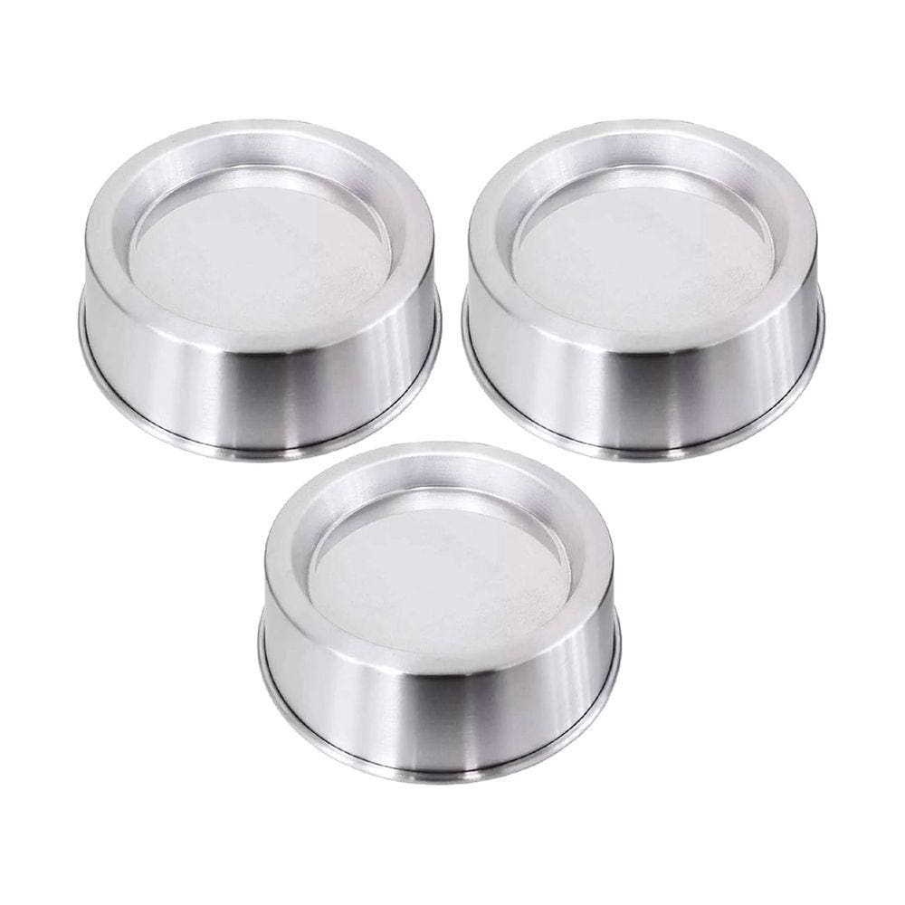Kit 3 Formas Ballerine Alumínio Bolo Piscina Vulcão 22cm