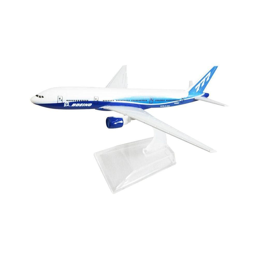 Miniatura Metal Boeing 1:400 Acrílico AP777-P 14x15,5x10cm