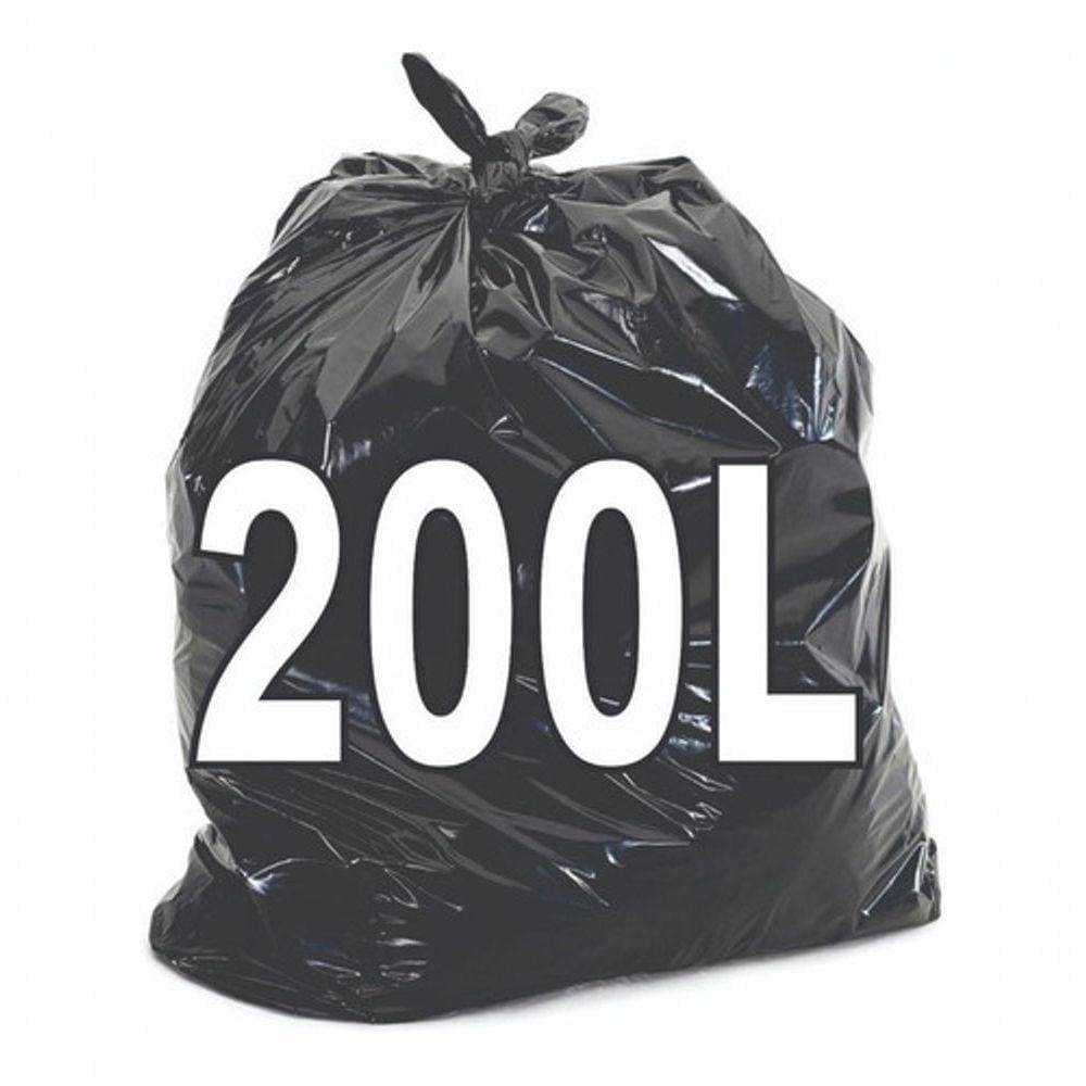 Saco De Lixo 200 Litros Resistente 100un