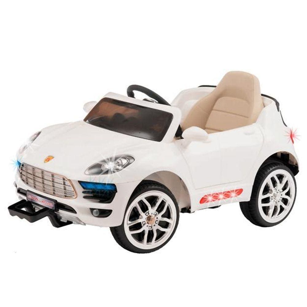 Carro Eletrico Infantil Com Som Car One Ps Branco - Biemme