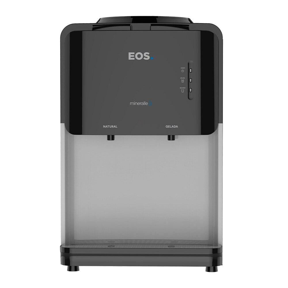 Bebedouro de Mesa para Garrafão EOS Mineralle Compacto com Compressor Preto EBC03P 220V