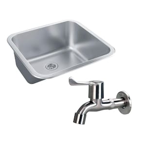 Kit Tanque Aço Inox e Torneira Paranaíba Pingoo.casa