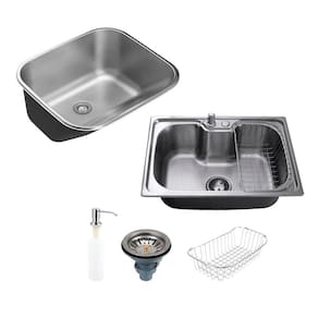 Kit Tanque Aço Inox Atikum e Cuba Para Cozinha Carajás Pingoo.casa