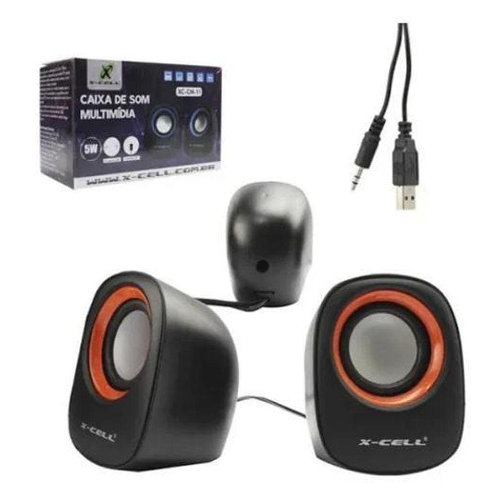 Caixa De Som Pc X-Cell Xc-Cm-11 5W Usb