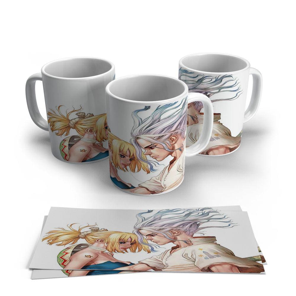 Caneca de Porcelana Dr Stone Modelo 24