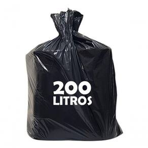 Saco De Lixo 200 Litros Reforçado Pct 100unid Melhor Preco preto