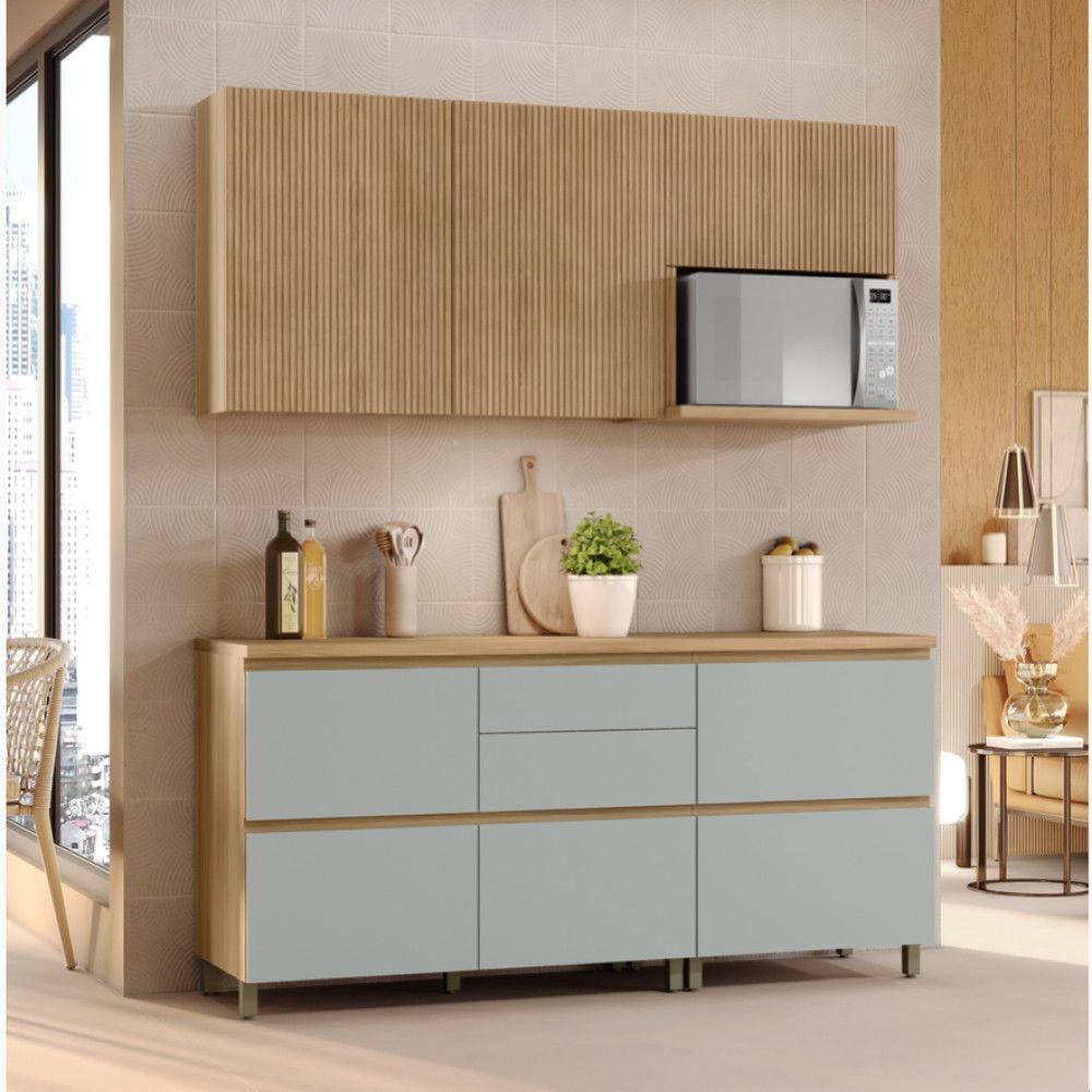 Cozinha 4 Peças Nesher Rainha Ripado 100 Mdf