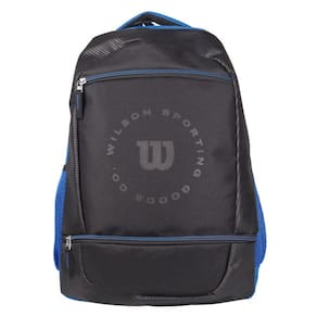 Mochila Wilson Esportiva em Poliester Preta e Azul 65011067RB