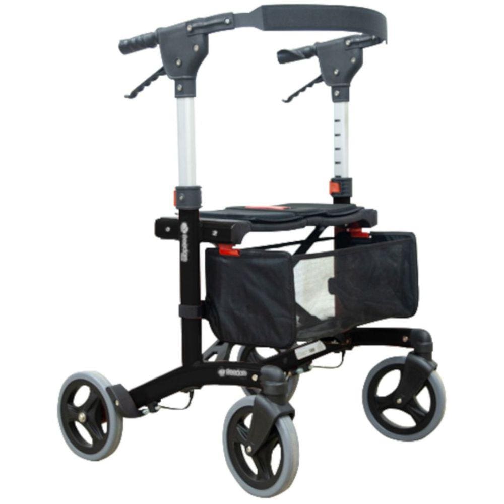Andador Ortopédico para Adultos e Idosos Walker Plus Preto Tamanho G Freedom