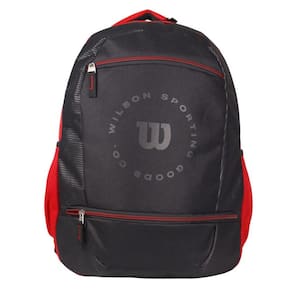 Mochila Wilson Esportiva em Poliester Preta e Vermelha 65011067RE