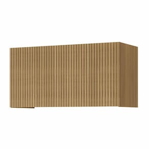 Armário Geladeira Ripado 1 Porta Basculante Rainha 80cm 100 MDF