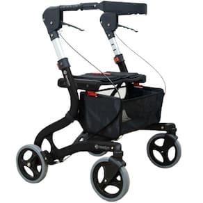 Andador Ortopédico para Adultos e Idosos Walker Preto Tamanho M Freedom