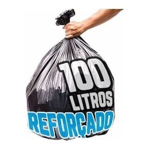 Saco De Lixo 100lts Boca Larga Super Reforçado Com 5 Kg