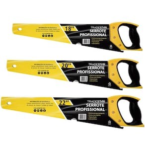 Kit Marceneiro Serrote Madeira 18 20 22`` Cabo Emborrachado
