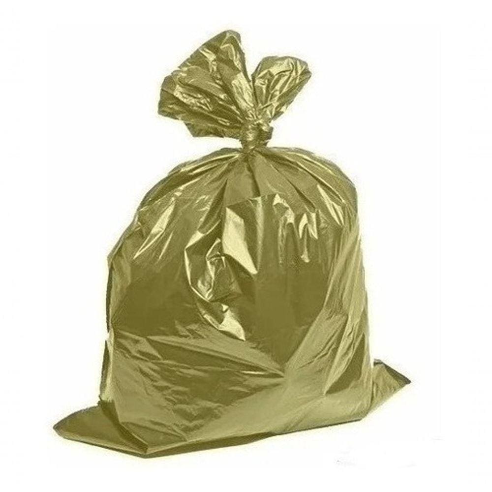 Saco De Lixo 40 Litros 100un Colorido Reforçado Amarelo laranja
